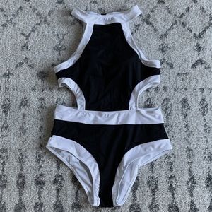 One Piece Cut Out Swim Suit